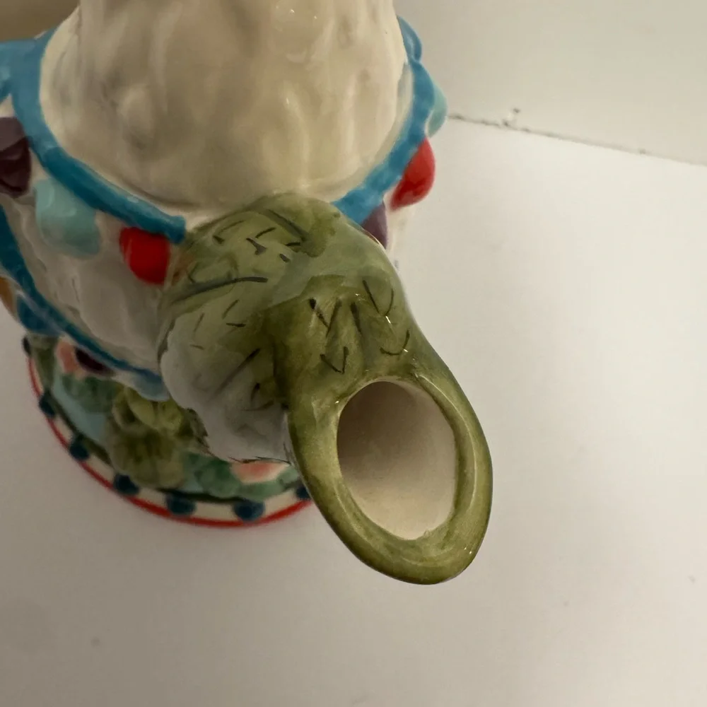 Pier 1 Imports Ceramic Llama Hand Painted Southwestern Pitcher Vintage